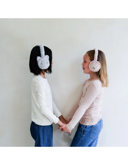 Kitty Cat Earmuffs Grey 2
