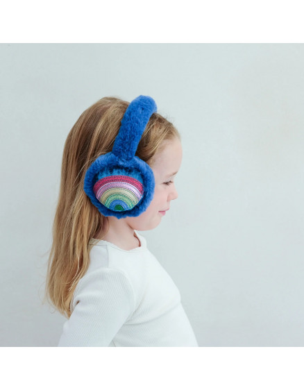 Rainbow Earmuffs Teal 3