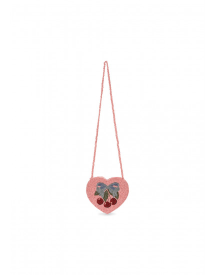 Beaded Heart Bag Amarena