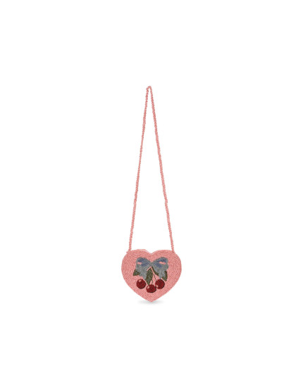 Beaded Heart Bag Amarena One Size