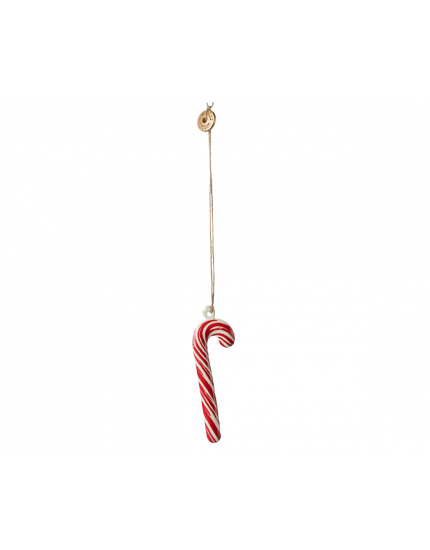 Metal Ornament Sugar Cane Stripe One Size
