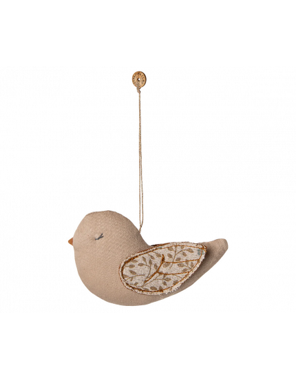 Fabric Ornament Bird Branches Blue One Size