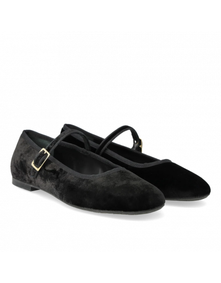 Mary Jane ballerina in soft velvet 40