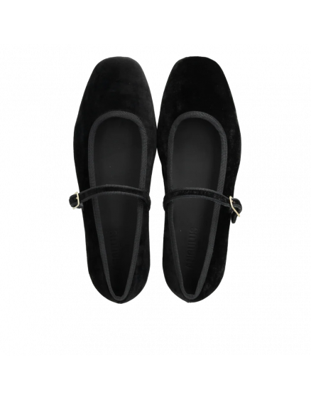 Mary Jane ballerina in soft velvet 4