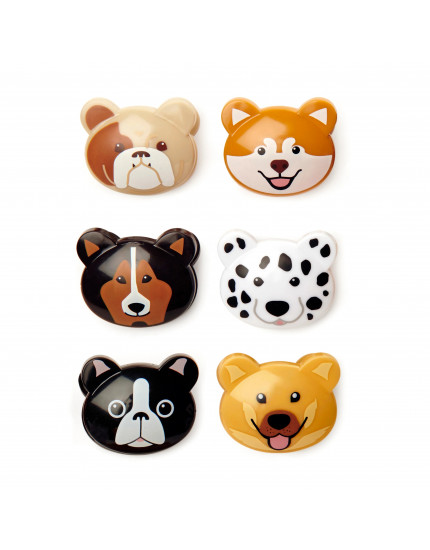 6 х Doggie Bag Clips One Size
