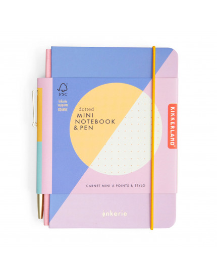 Inkerie Dotted Mini Notebook & Pen One Size