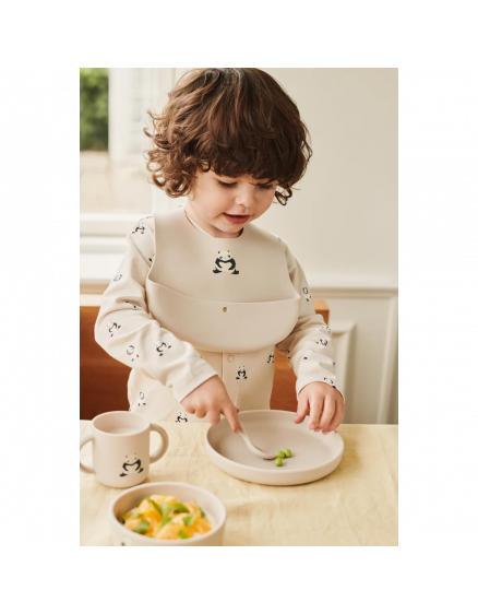 Ember Printed Bib 2-pack Panda Sandy 2