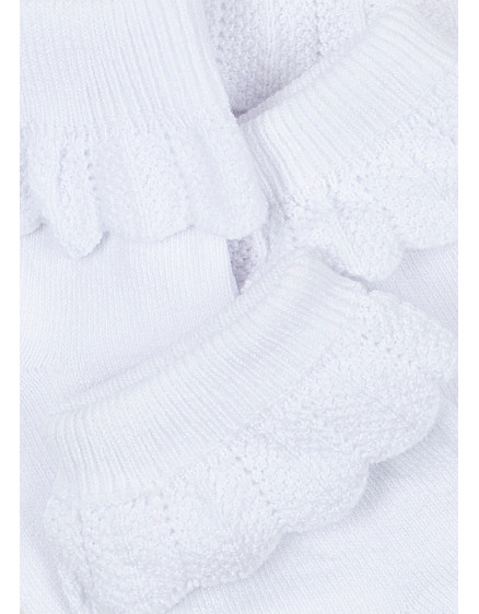 2 Pack Frill Socks Optic White 2