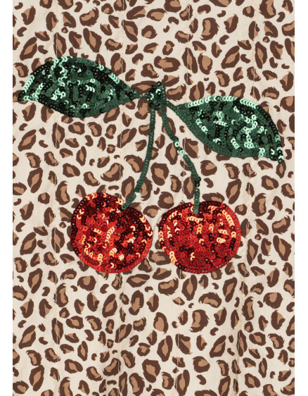 Juno Printed Sequin Bomber Leo 5
