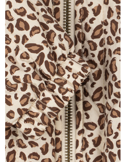 Juno Printed Sequin Bomber Leo 3