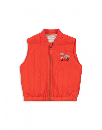 Juno Sequin Vest Fiery Red