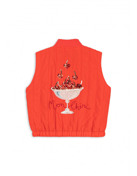 Juno Sequin Vest Fiery Red 5