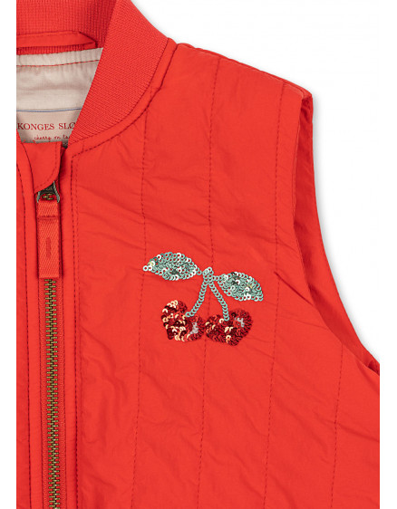 Juno Sequin Vest Fiery Red 3