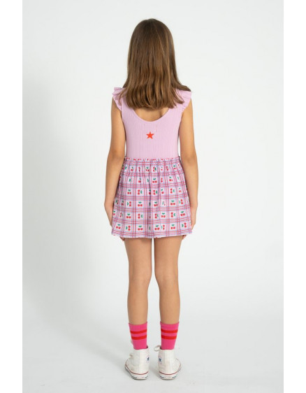 Short Skirt Lilac Cherries 4