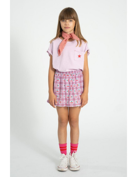Short Skirt Lilac Cherries 3