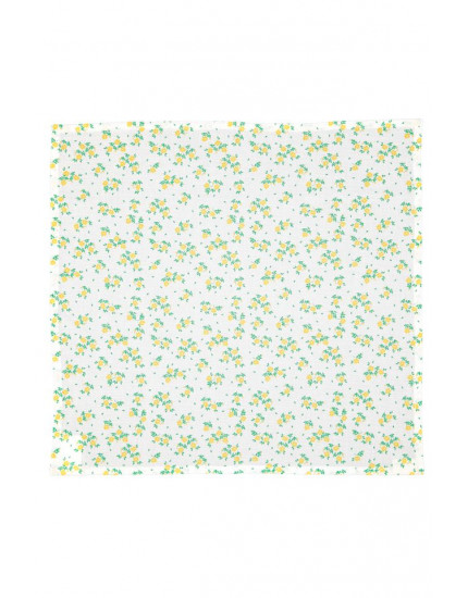 Bandana Ecru Yellow Flowers