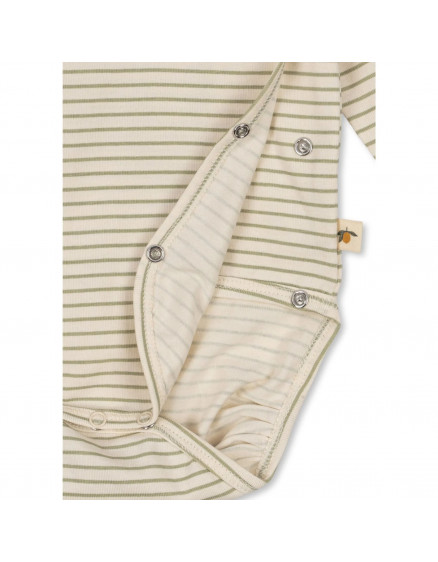 Basic LS Newborn Gots Tea Stripe 2