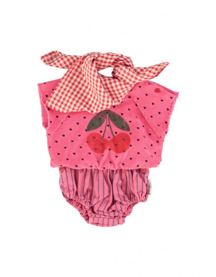 Бандана Red & Ecru Checkered 4