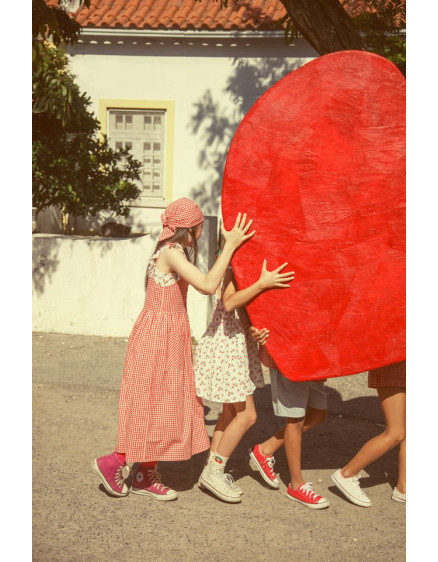 Бандана Red & Ecru Checkered 3