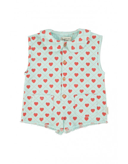 Комбінезон Light Blue Red Hearts 3Р
