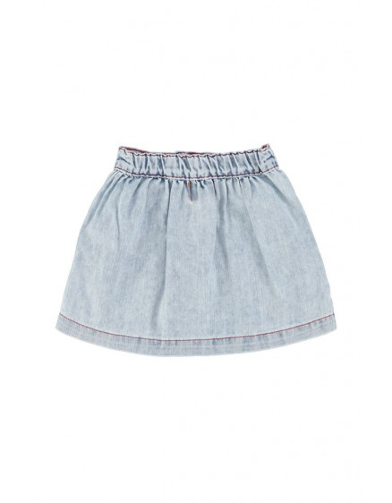 Short Skirt Blue Light Denim 6