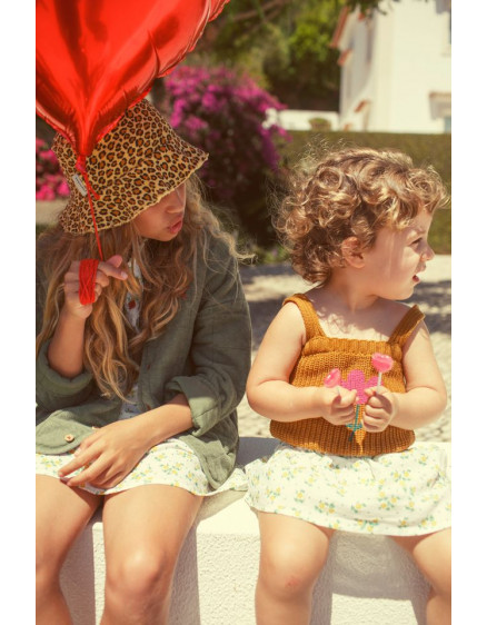 Hat Mustard Animal Print 3