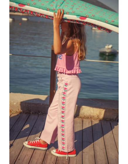 Top Pink Peace Print 5