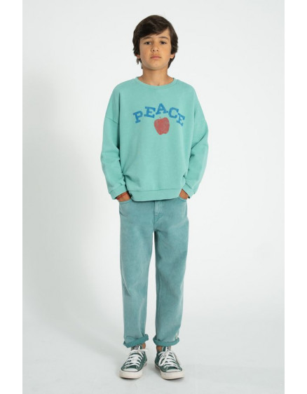 Sweatshirt Turquoise Peace 6
