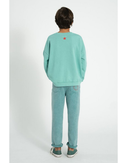 Sweatshirt Turquoise Peace 5