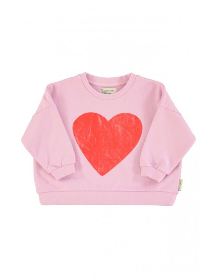 Світшот Lilac Red Heart Print