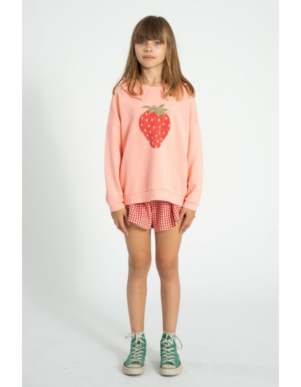 Sweatshirt Collar Light Pink Strawberry 4