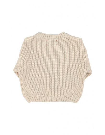 Knitted Sweater Ecru Red Heart 4