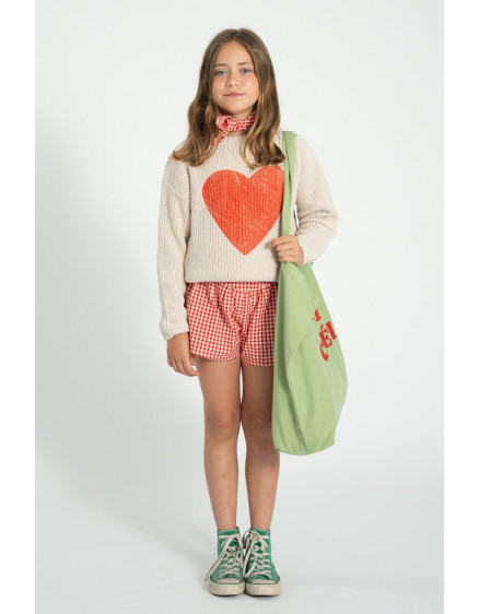 Knitted Sweater Ecru Red Heart 3