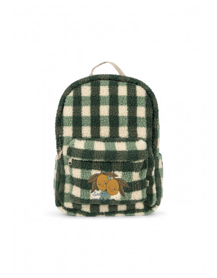 Jody Teddy Backpack Green Check