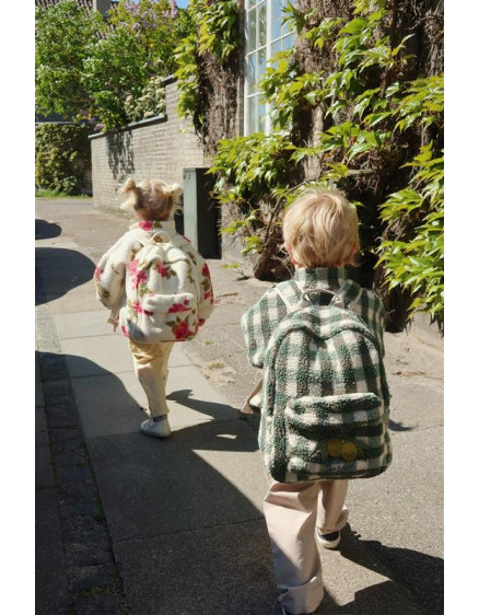 Jody Teddy Backpack Green Check 6