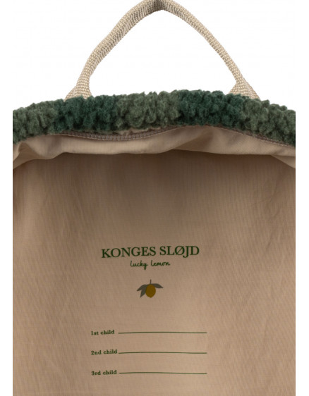 Jody Teddy Backpack Green Check 4