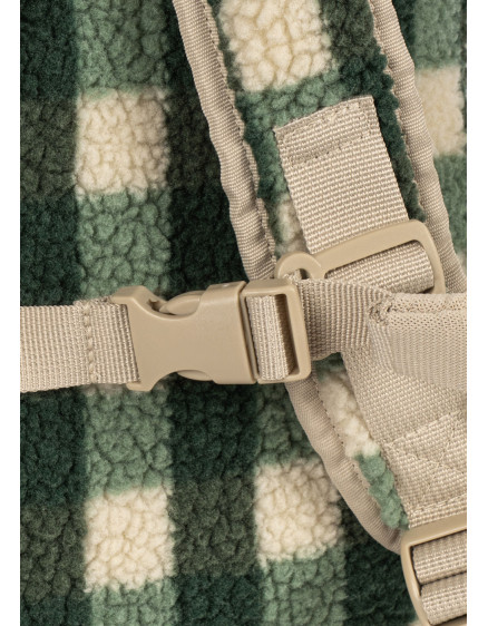 Jody Teddy Backpack Green Check 3