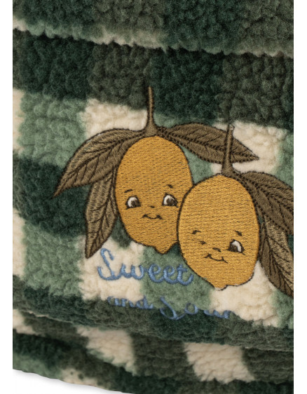 Jody Teddy Backpack Green Check 2