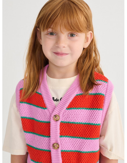 BC Striped Knitted Vest Purple 4