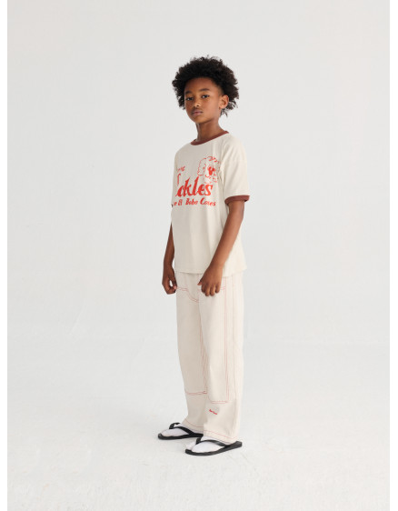 Twill Pants Off White 6