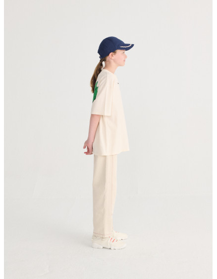 Twill Pants Off White 3