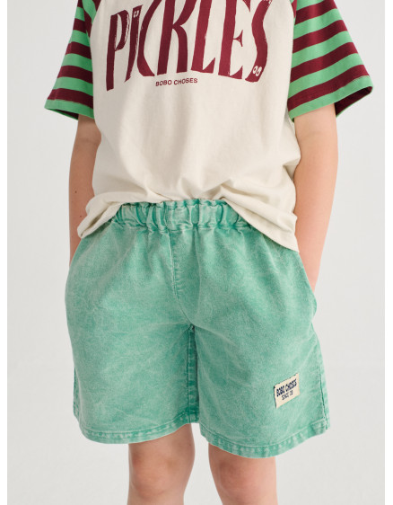 Bobo Choses 09 Woven Bermuda Shorts Green 2