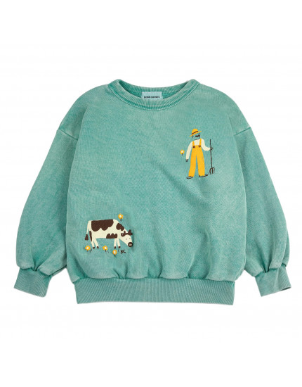 Farm Adventure Sweatshirt Green 10-11Y