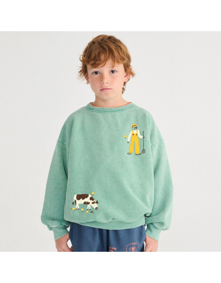 Farm Adventure Sweatshirt Green 3