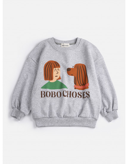Friends In A Pickle Sweatshirt Heather Grey