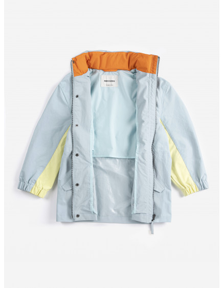Bobo Choses Color Block Raincoat Light Blue 8