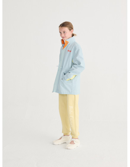 Bobo Choses Color Block Raincoat Light Blue 4