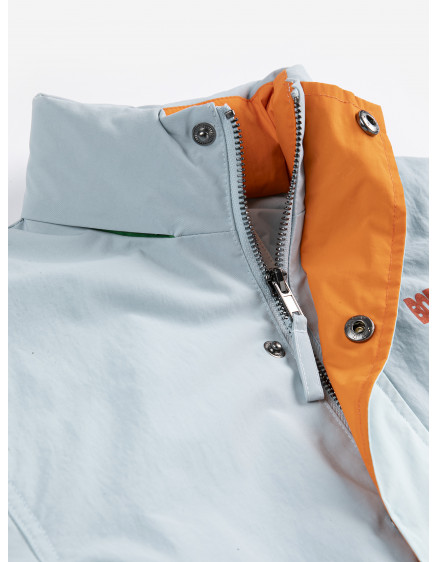 Bobo Choses Color Block Raincoat Light Blue 7