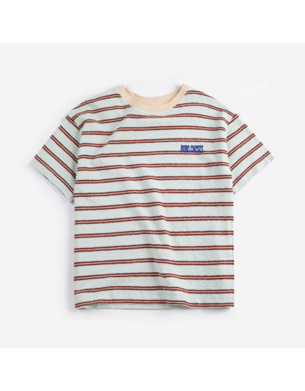 Bobo Choses Stripes T-shirt Light Blue 10-11Y