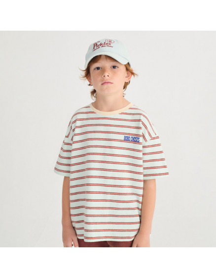 Bobo Choses Stripes T-shirt Light Blue 2